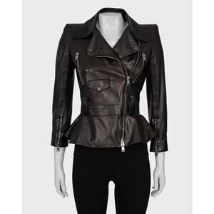 Alexander MCQueen Leather Biker Jacket Sz.38